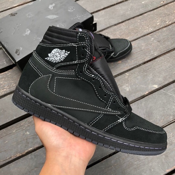Travis Scott x Jordan 1 High “Black Phantom” OG SP - Picture 2 of 7